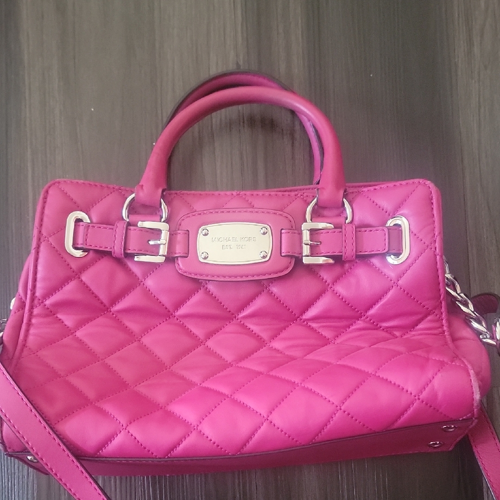 Michael Kors Hamilton Leather Exterior Quilted Bag